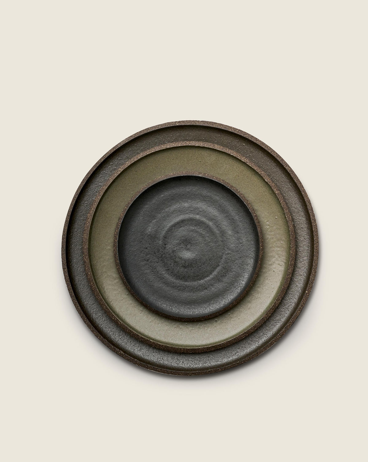 Chamotte Plate 160 - Black