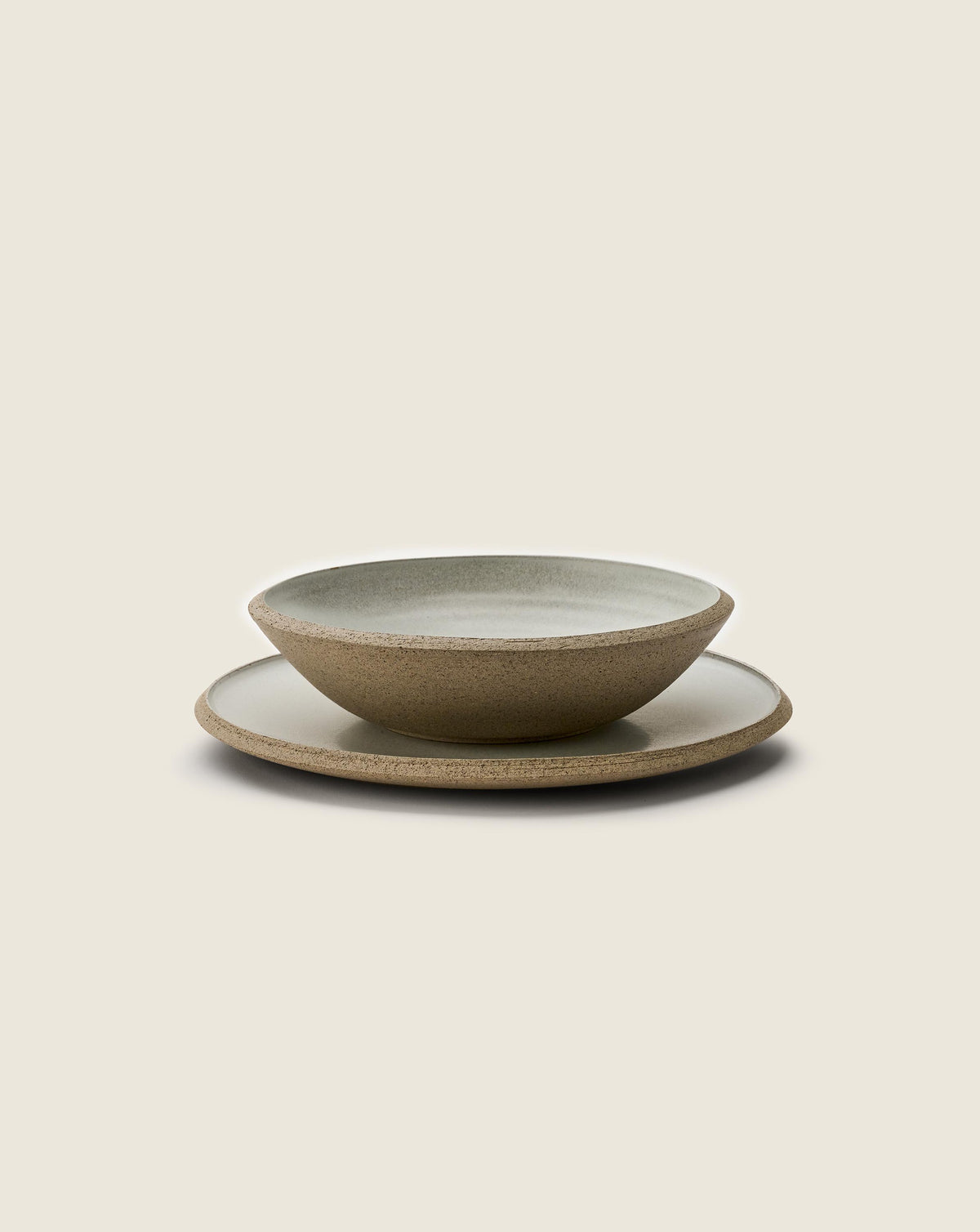 Chamotte Plate 280 - Light grey